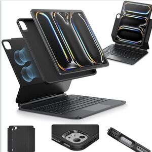 ESR iPad Pro 13" Keyboard Case Rebound 360 Series M4/M5 2024 2025 Magnetic Black